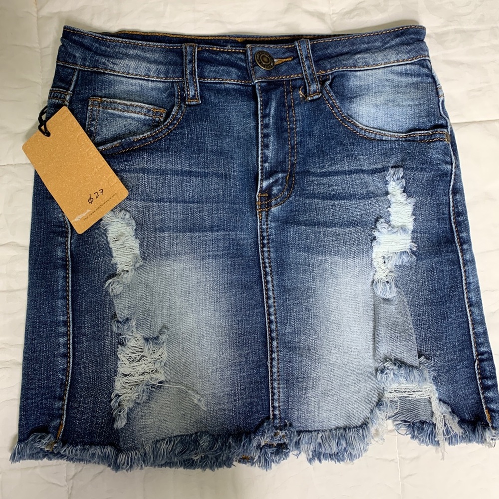 Jean pencil skirt